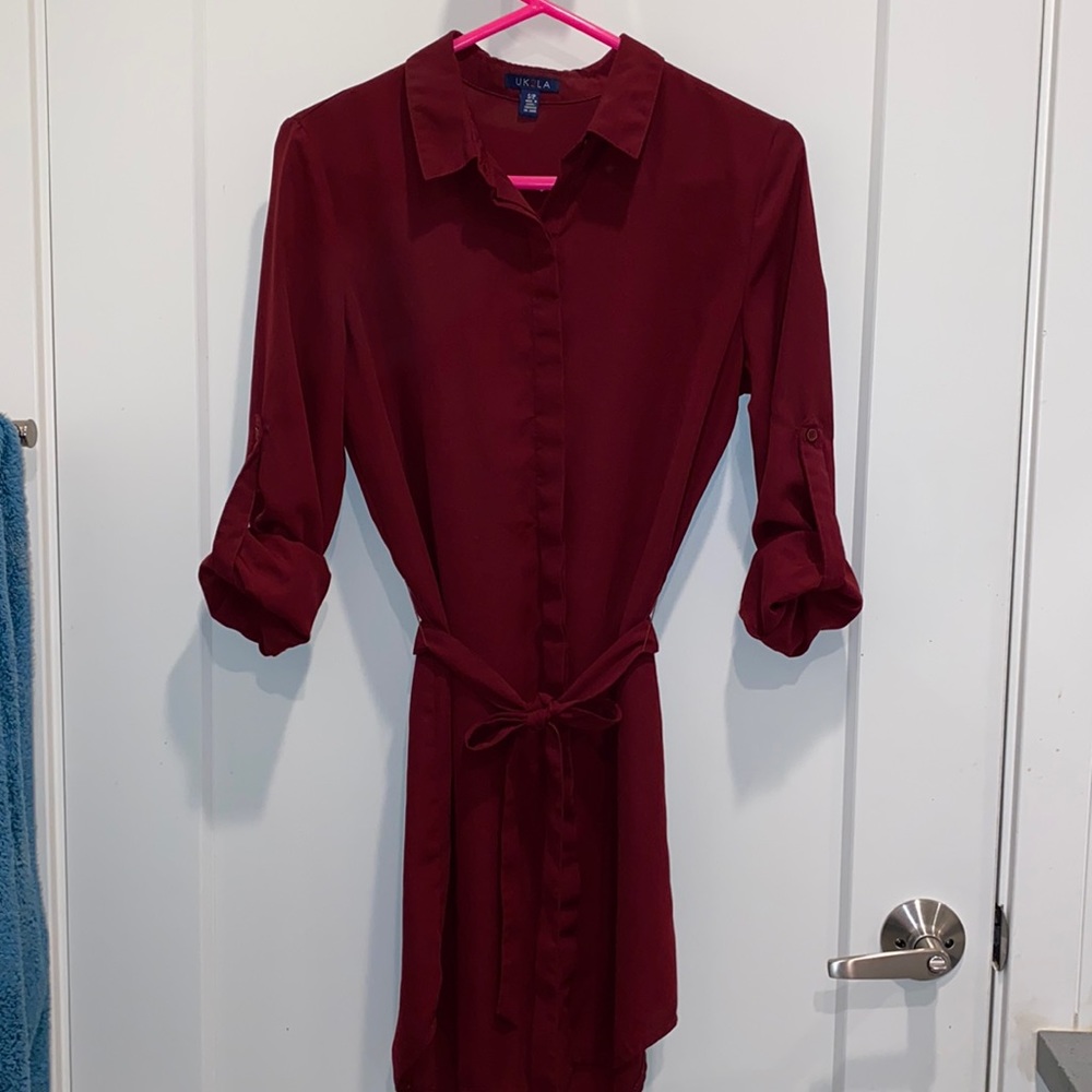 Button up dress